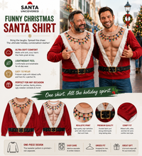 Santa Uncovered — Bare-Chest Christmas Sweater thumbnail 1