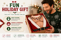 Santa Uncovered — Bare-Chest Christmas Sweater thumbnail 3