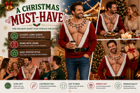 Santa Uncovered — Bare-Chest Christmas Sweater thumbnail 2