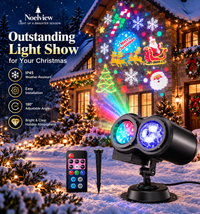 NoelView Outdoor Christmas Projector Light, Waterproof thumbnail 1