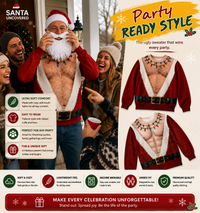 Santa Uncovered — Bare-Chest Christmas Sweater thumbnail 6