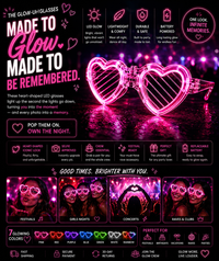 GlowFest LED Heart Glasses 2